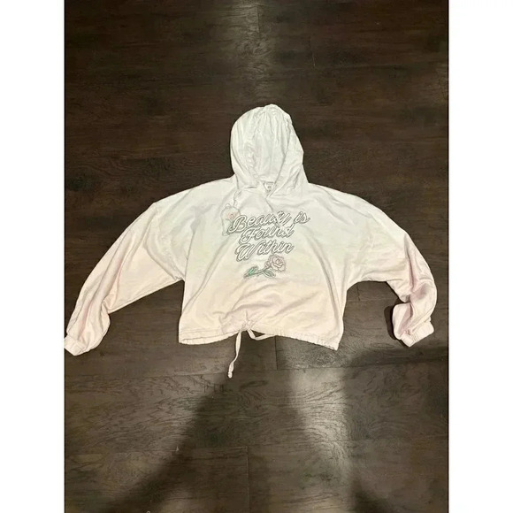 Disney Beauty And The Beast Rose Hoodie XL b15 - Picture 1 of 3